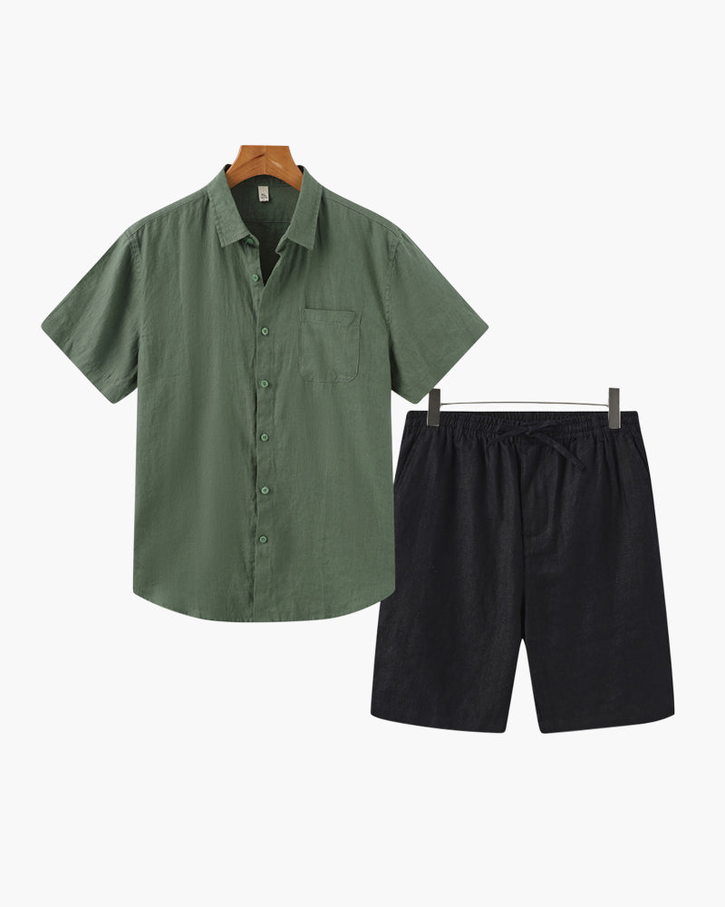 Heritage Linen Shorts Set