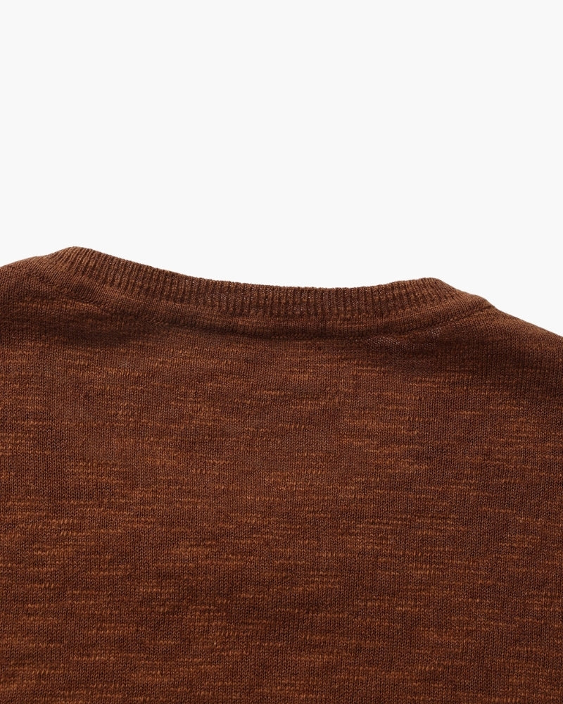 Essential Crewneck in Soft Linen Cotton Blend