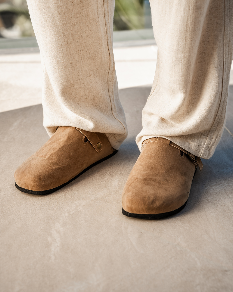 Classic Elegance Suede Clogs