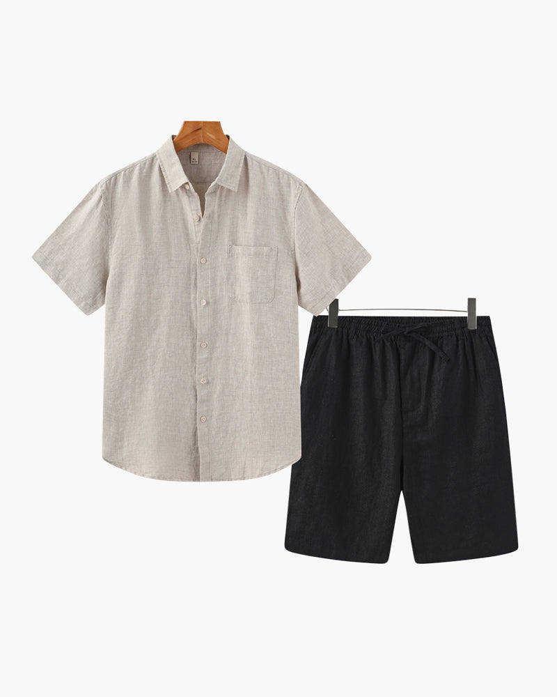 Heritage Linen Shorts Set