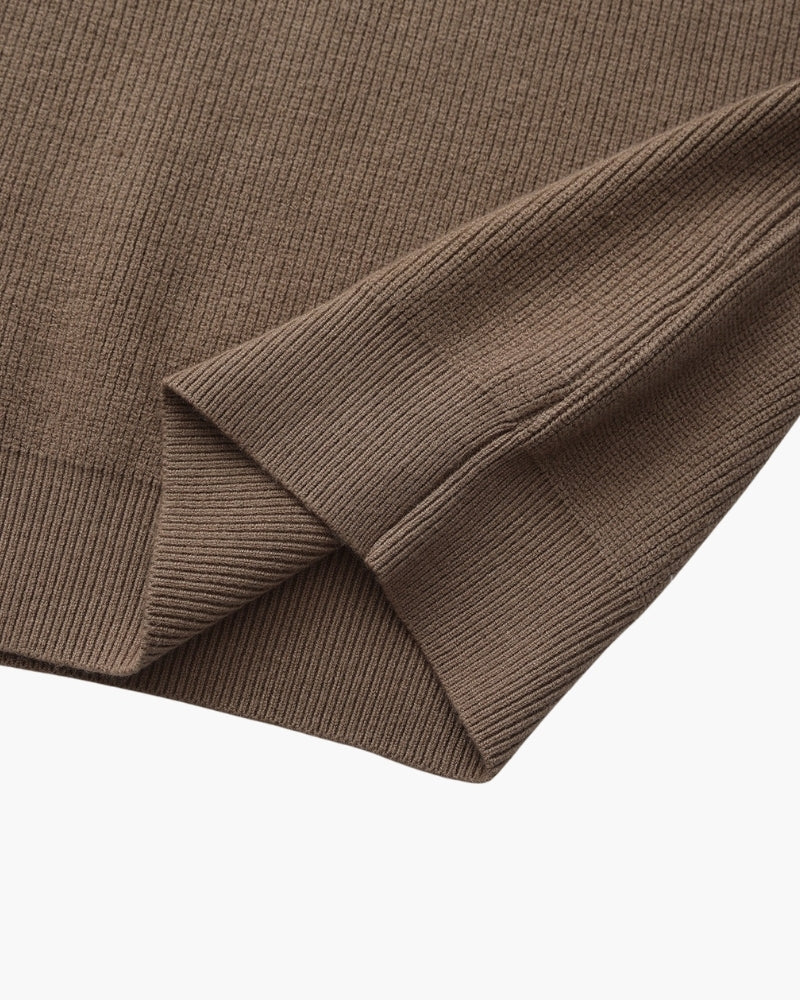 Chic Half-Zip Knit Sweater