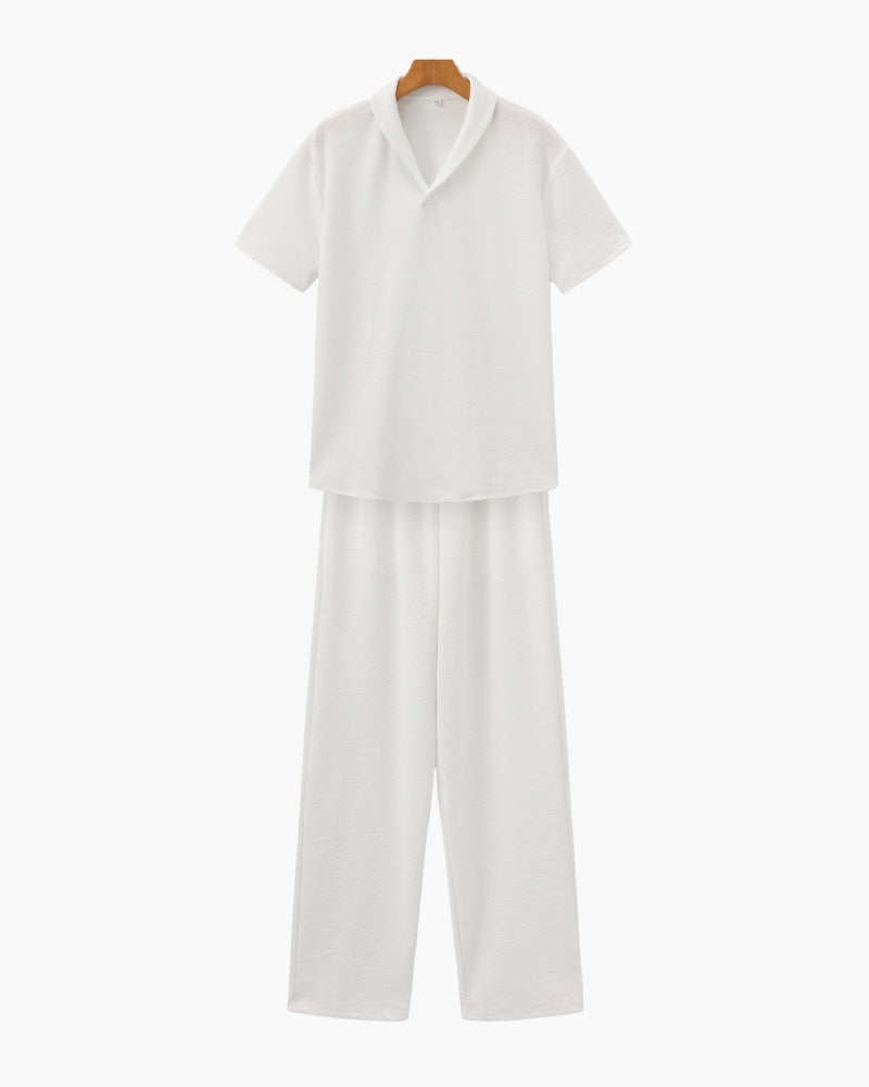Classic Cotton Polo and Pants Ensemble
