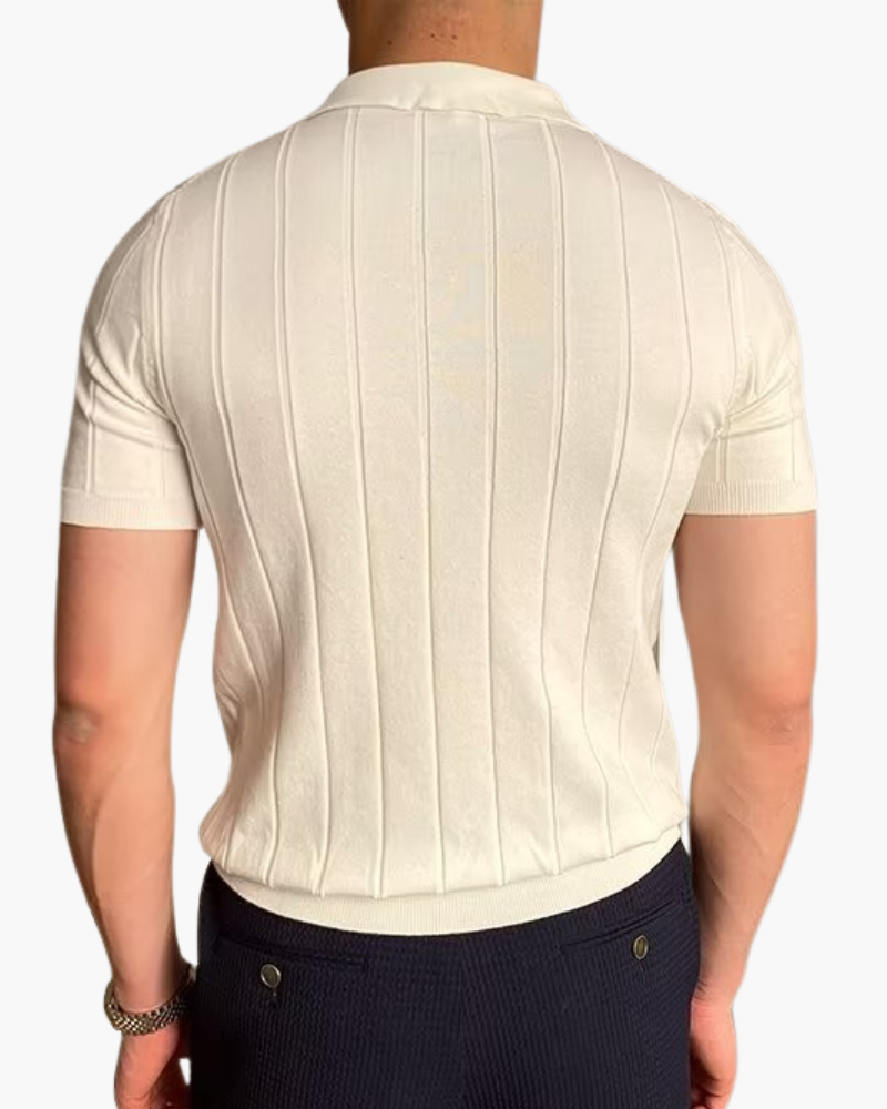 Ribbed Cotton Polo from Cannes
