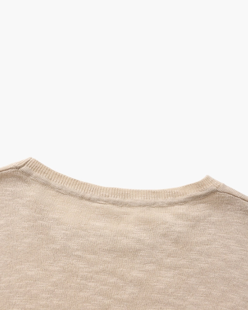 Essential Crewneck in Soft Linen Cotton Blend