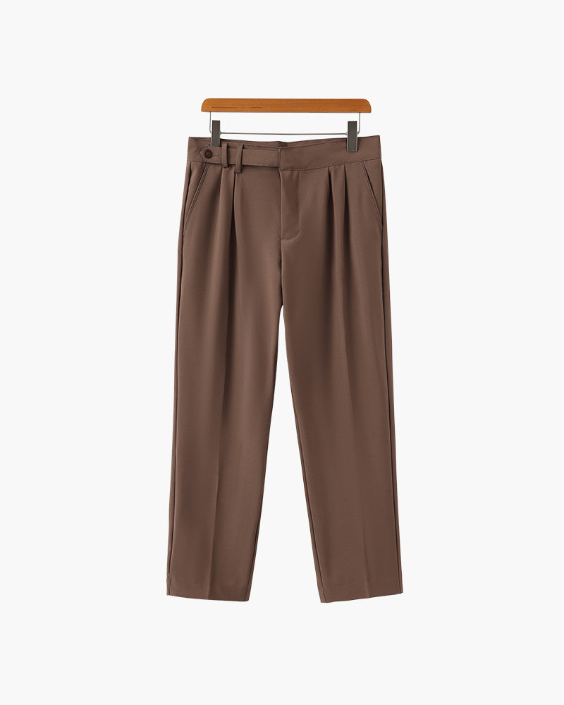 Chic Parisian High-Waisted Trousers