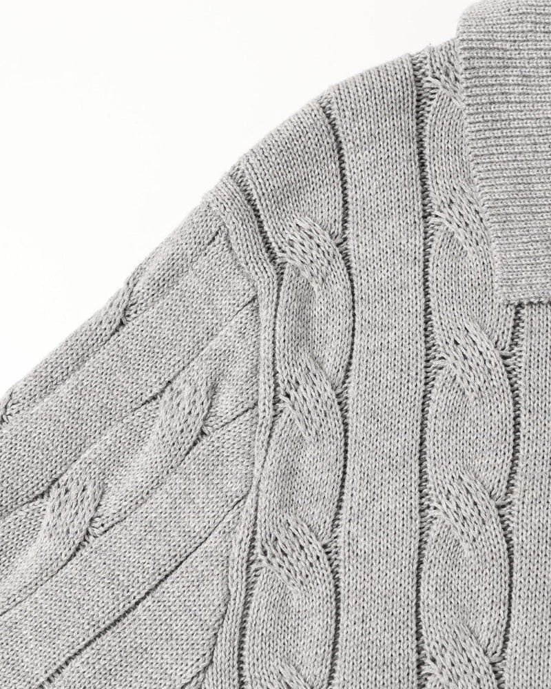 FLORENCE Cozy Cable Knit Polo