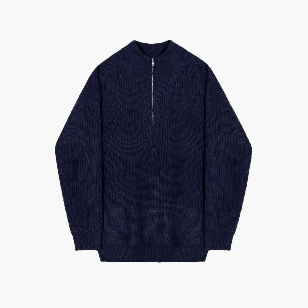 Cozy JEONJU Half-Zip Knit Pullover
