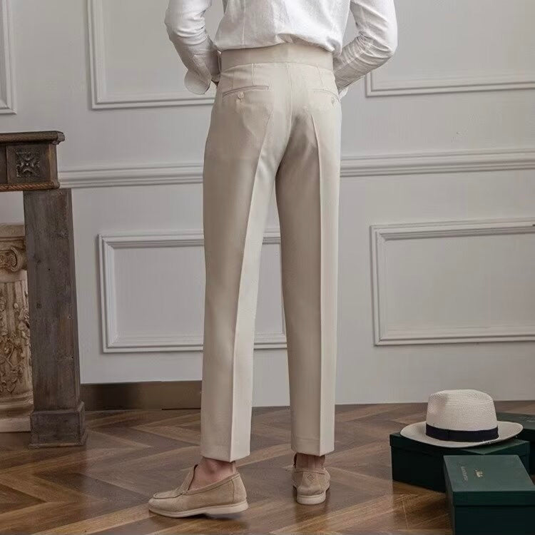 Parisian Elegance: Classic Heritage Trousers