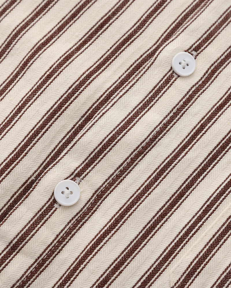 Classic Striped Dress Shirt for Men