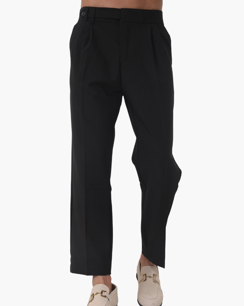 Chic Parisian High-Waisted Trousers