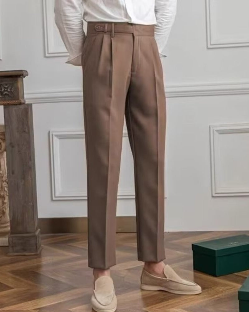 Chic Parisian High-Waisted Trousers