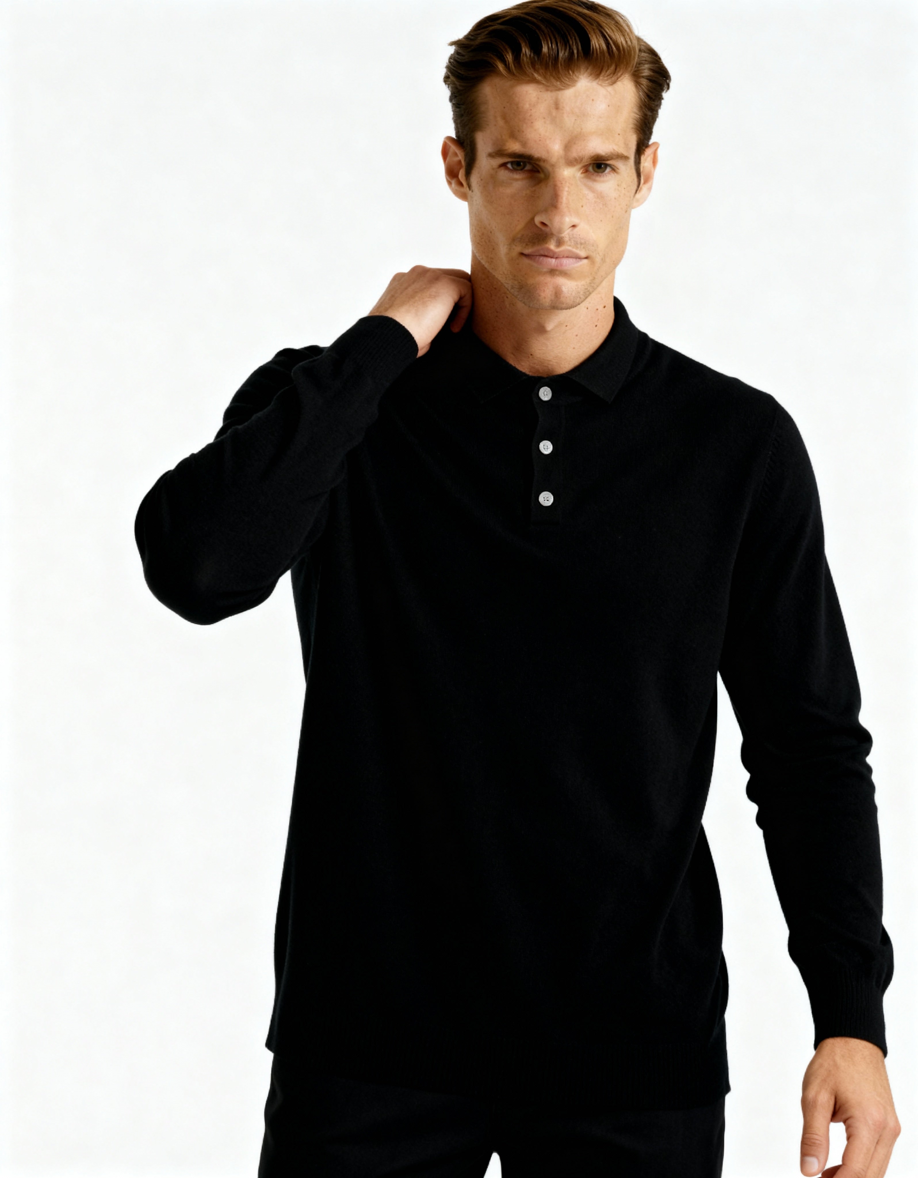 Pure Cashmere Polo - Luxurious Comfort Redefined