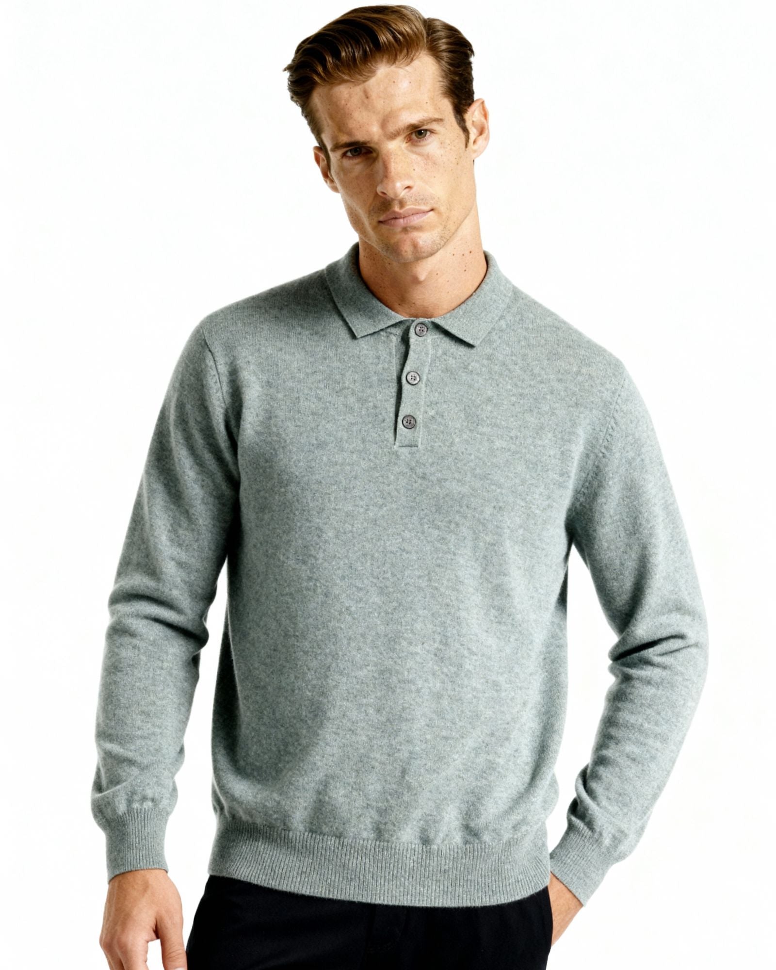 Pure Cashmere Polo - Luxurious Comfort Redefined