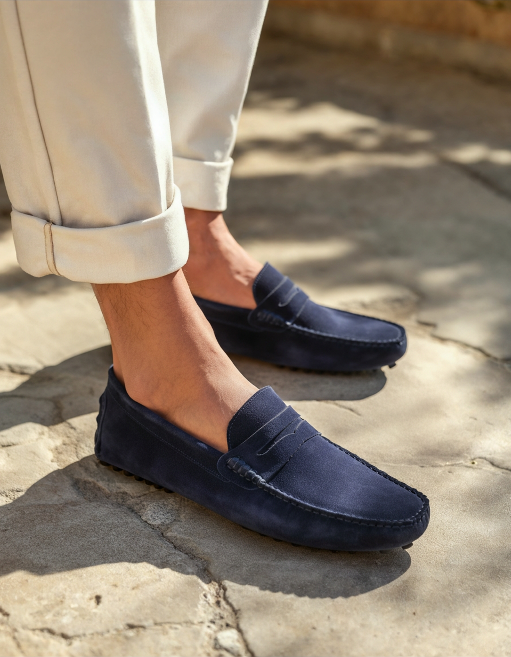 Luxurious Suede Driver Moccasins