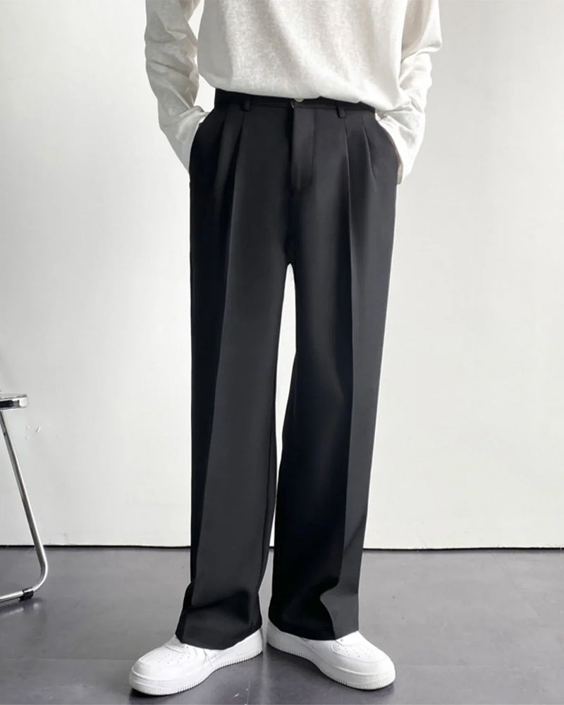 Parisian Comfort: Wide Leg Trousers