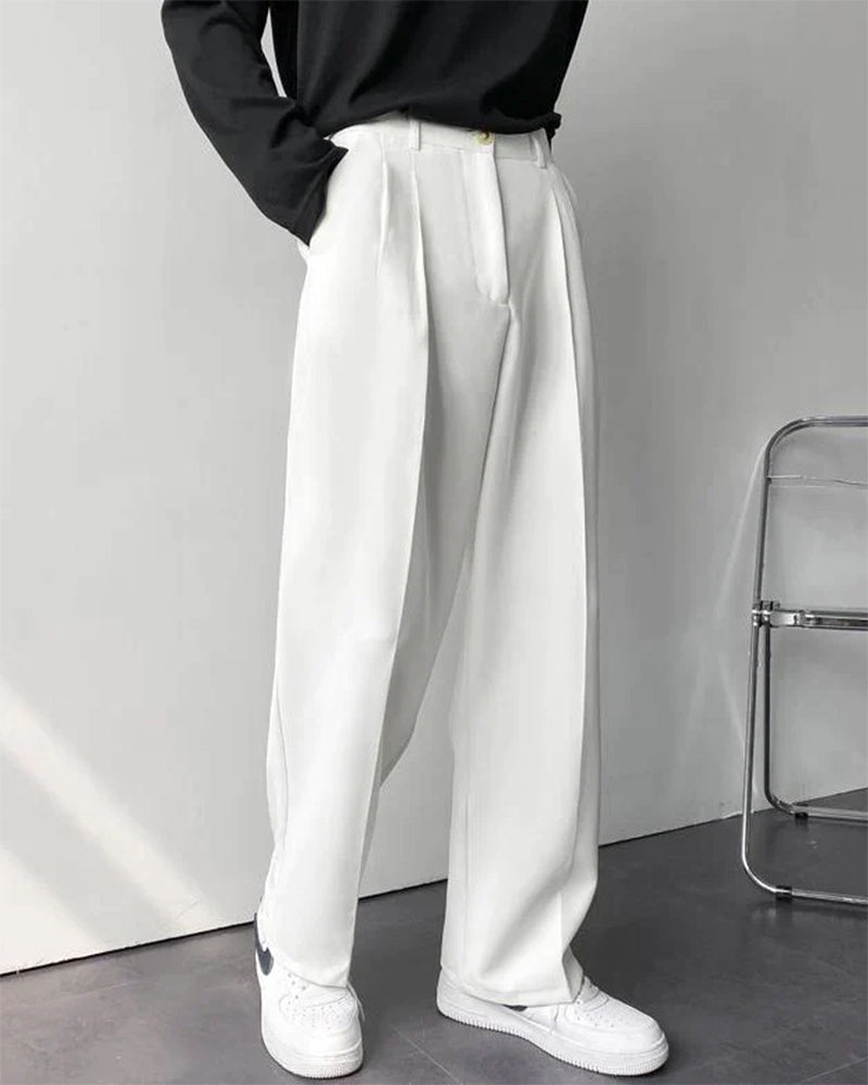 Parisian Comfort: Wide Leg Trousers