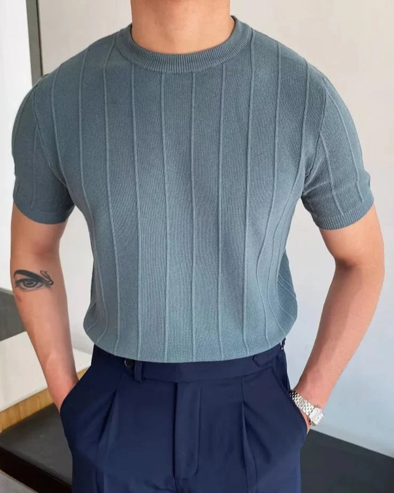 Chic Cannes Ribbed Tee