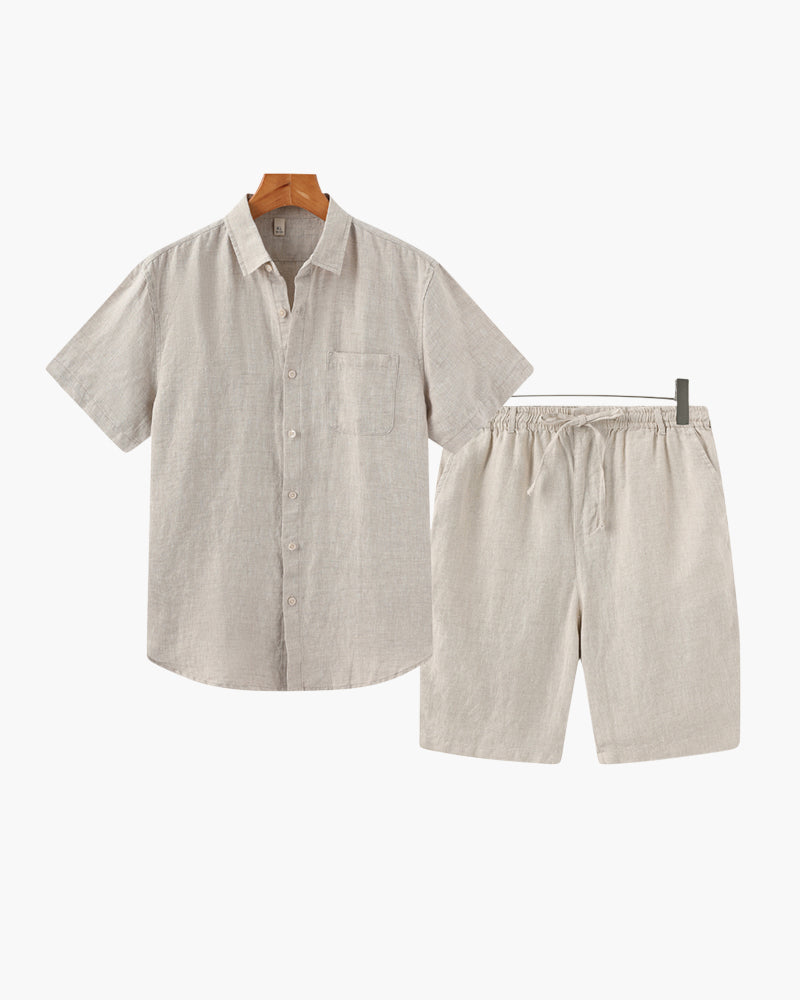 Heritage Linen Shorts Set