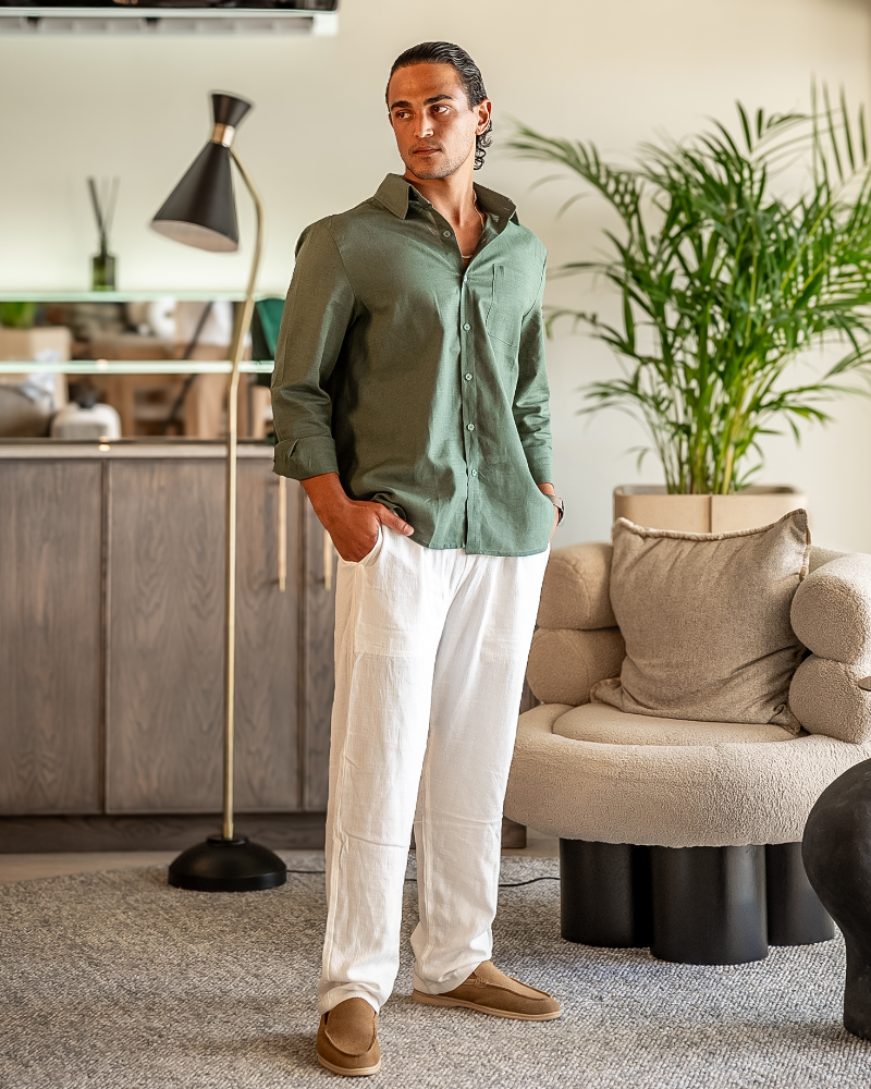 Heritage Linen Longsleeve Ensemble