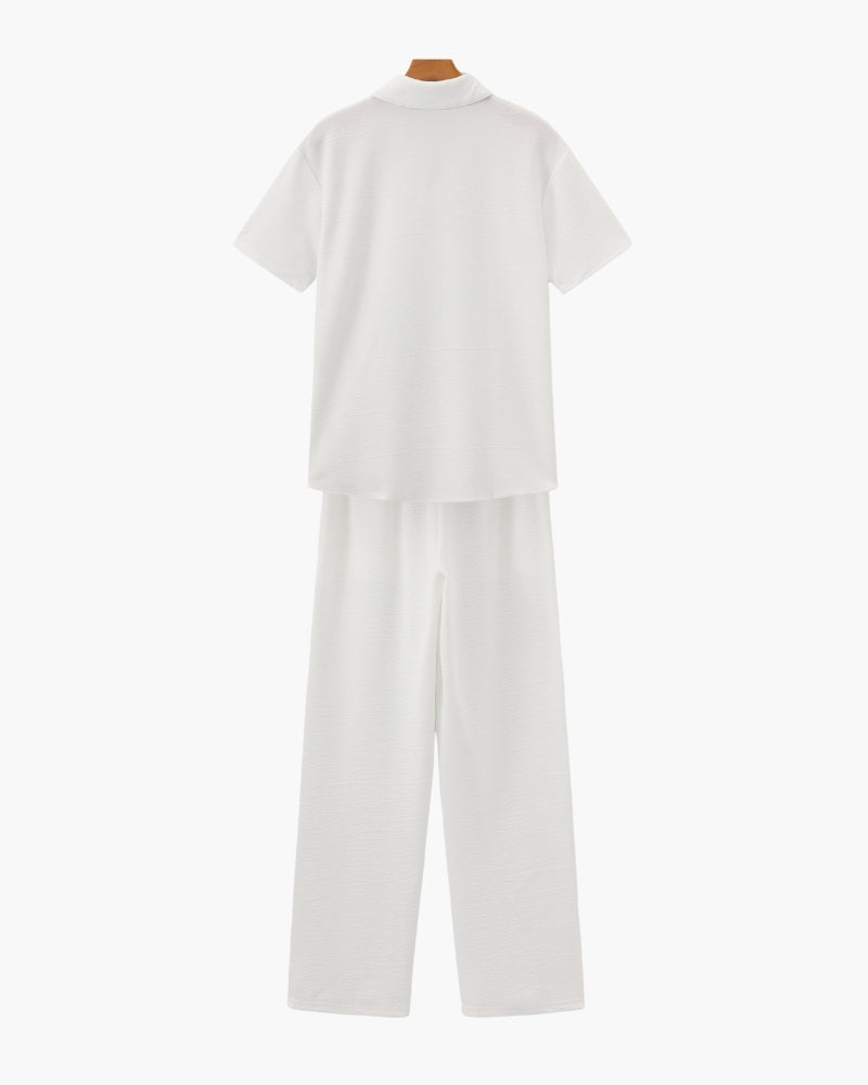 Classic Cotton Polo and Pants Ensemble