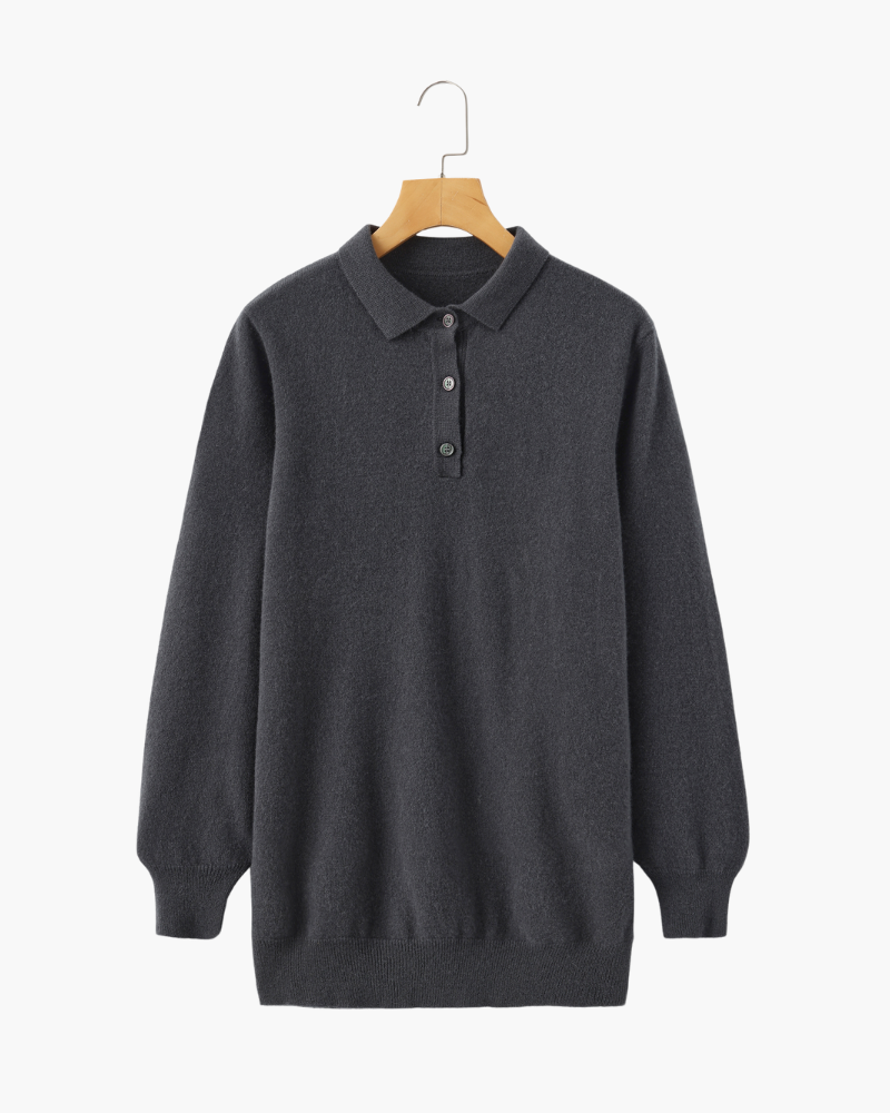 Pure Cashmere Polo - Luxurious Comfort Redefined