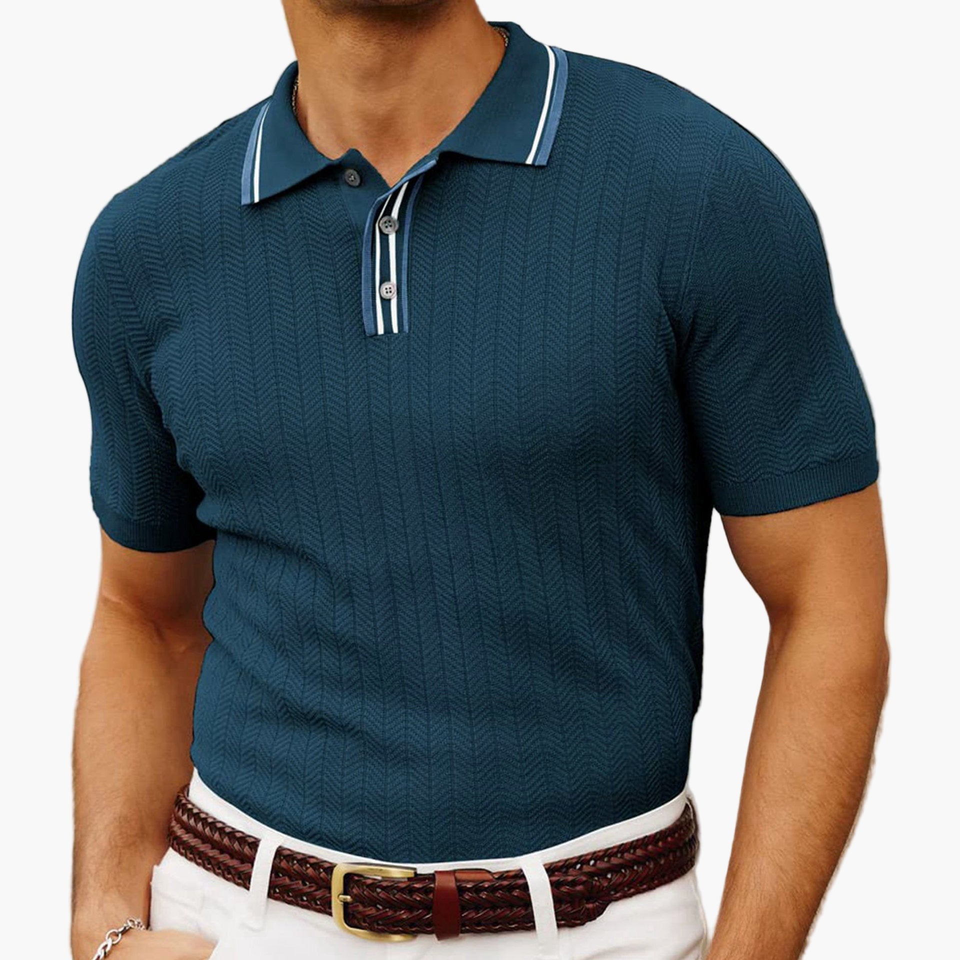 Coastal Charm Knit Polo