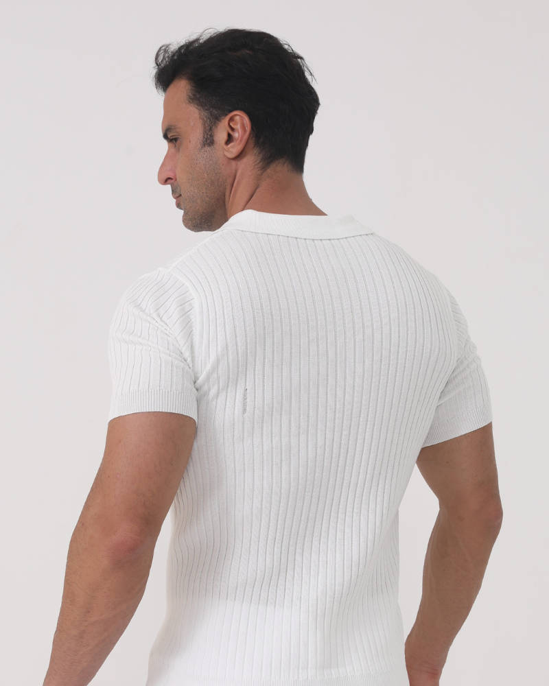 Florence - Textured Cotton Polo