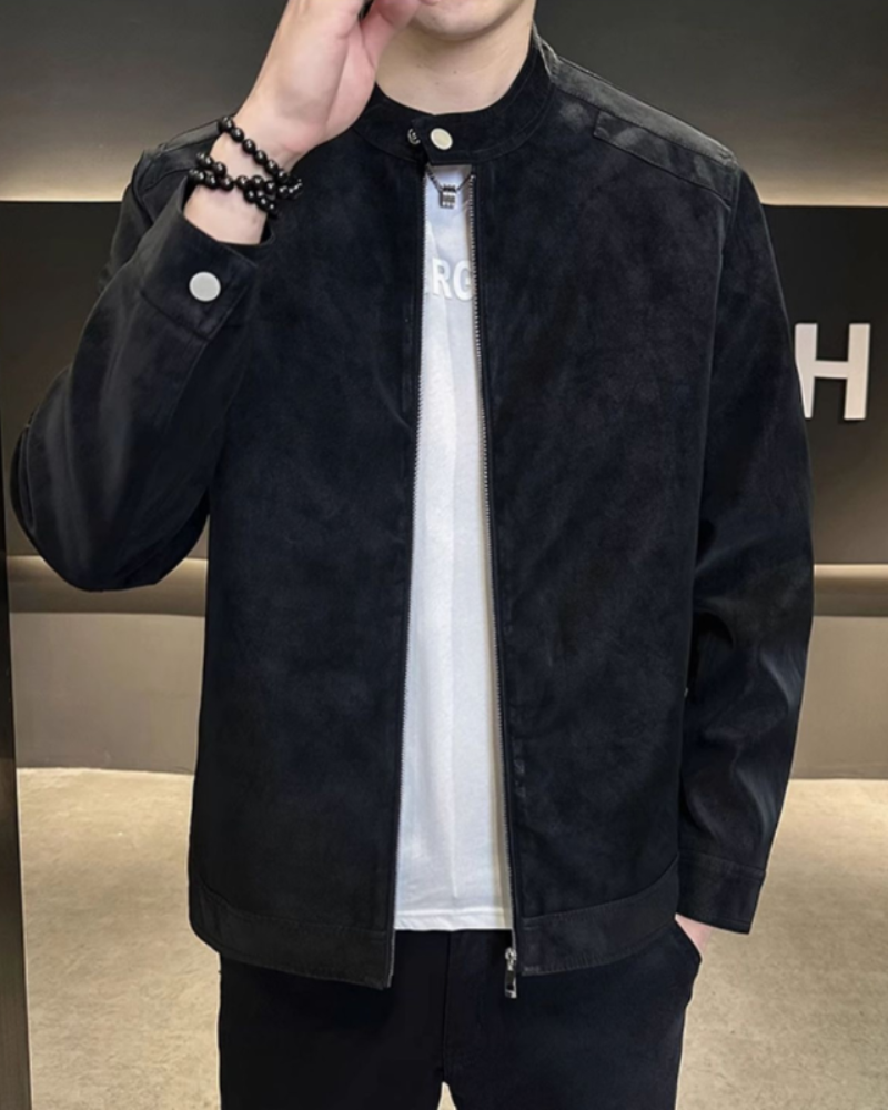 Luxurious Suede Leather Estate Jacket