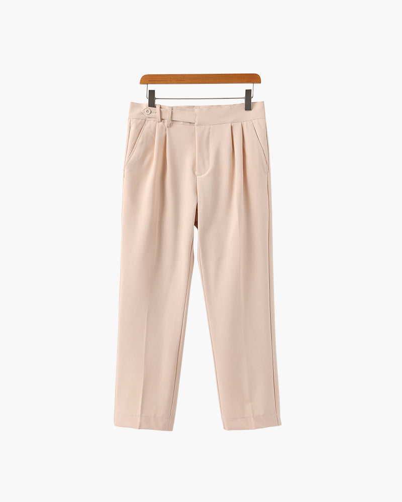 Chic Parisian High-Waisted Trousers