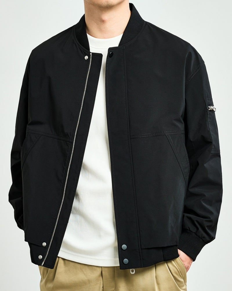 Chic Minimalist Bomber Jacket