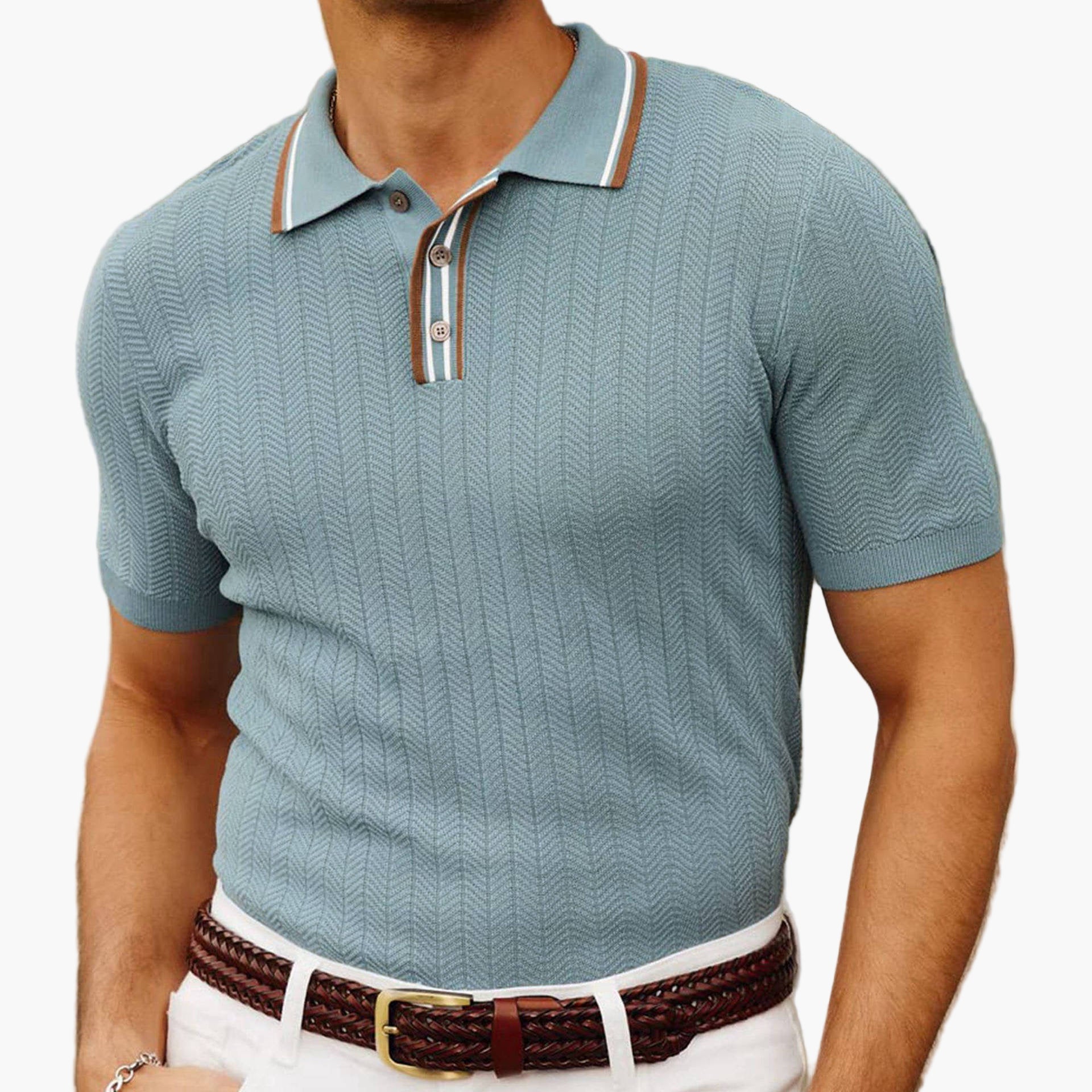 Coastal Charm Knit Polo
