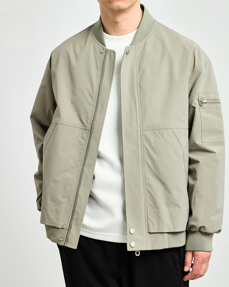 Chic Minimalist Bomber Jacket