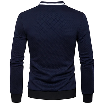 Men’s Modern Quilted Zip-Up Bomber Jacket