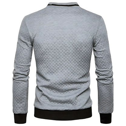 Men’s Modern Quilted Zip-Up Bomber Jacket