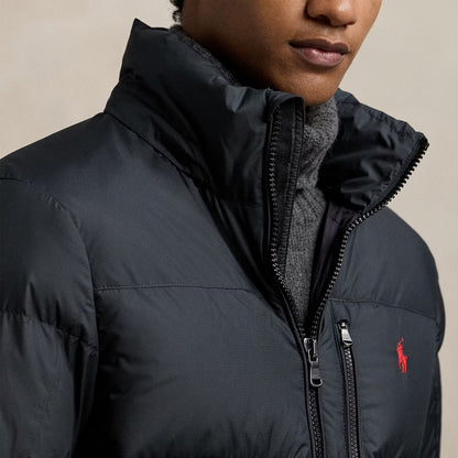 Elegant Polo RL Down Jacket in Classic Black by Gorham