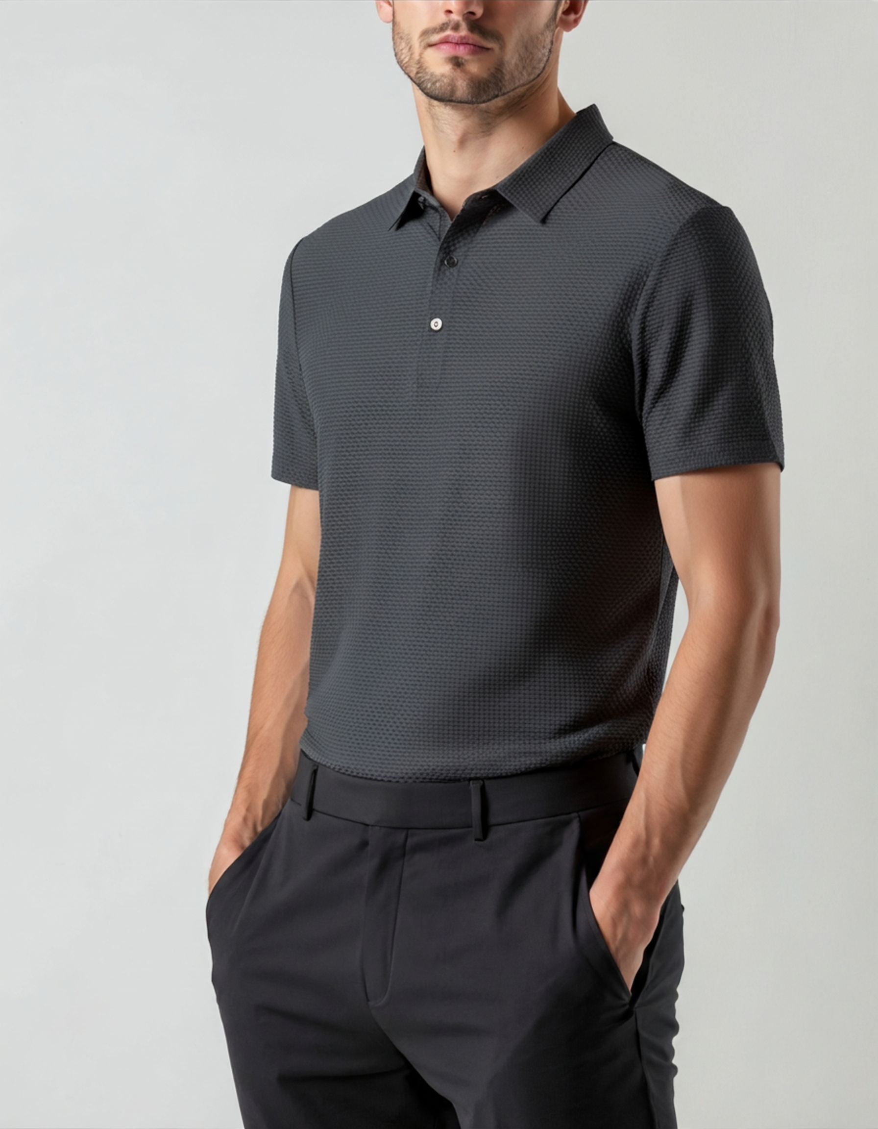 Prestigio Silk Polo Shirt - Wrinkle-Resistant Elegance