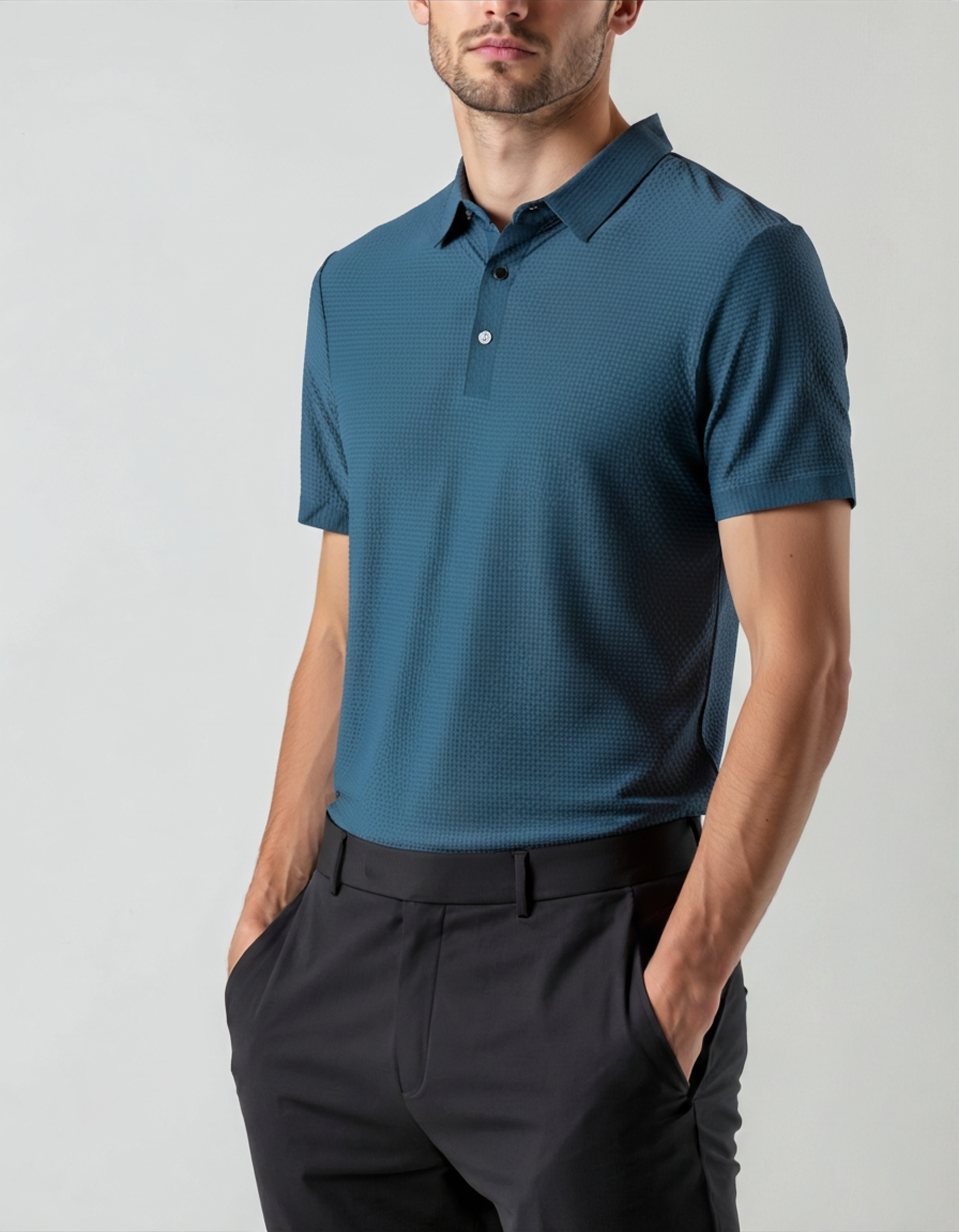 Prestigio Silk Polo Shirt - Wrinkle-Resistant Elegance