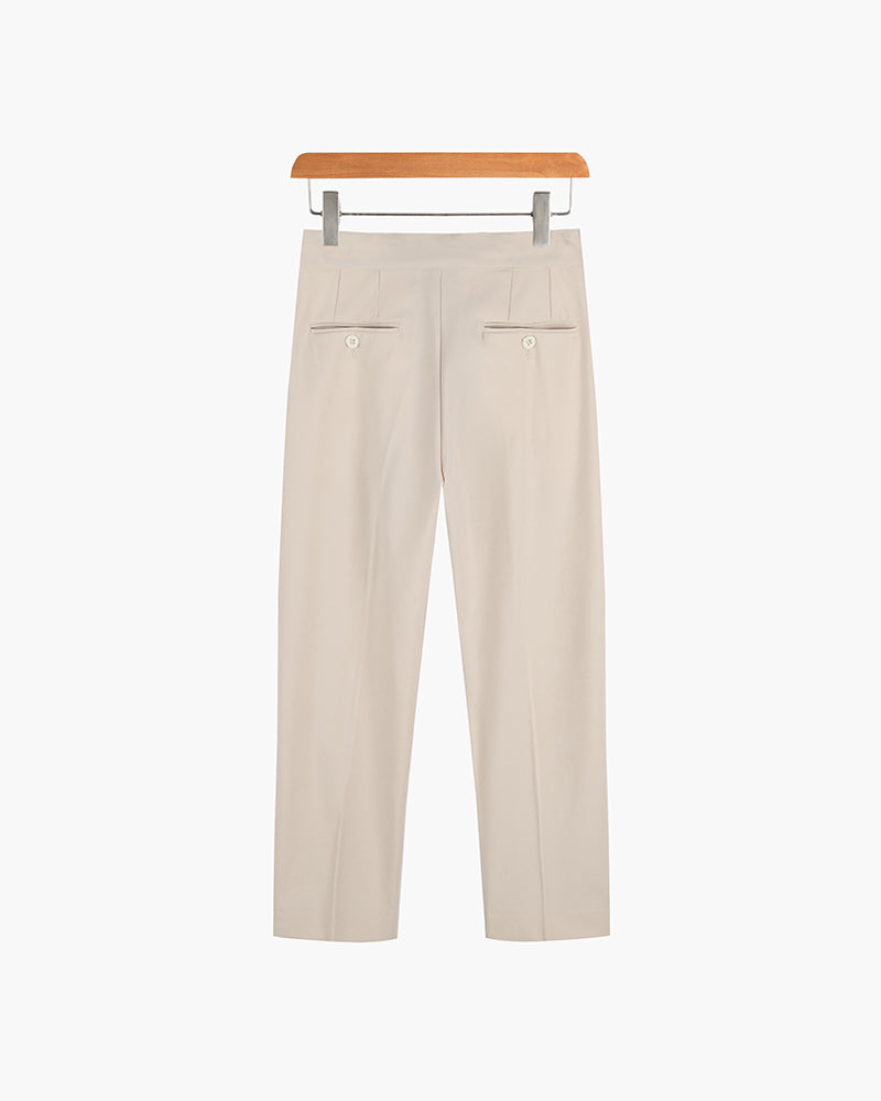 Parisian Elegance: Classic Heritage Trousers