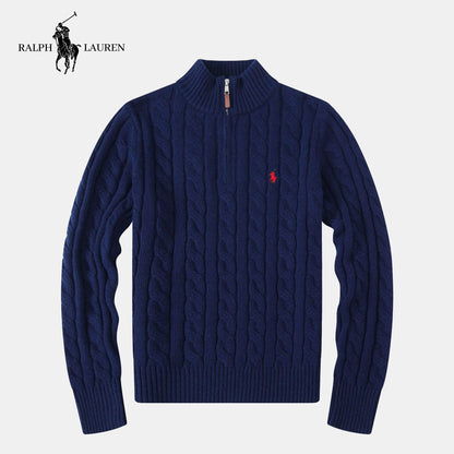 Exclusive Cashmere Sweater with Triple Twist